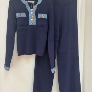 denim trim co-ord