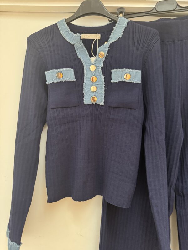 denim trim co-ord - Image 5