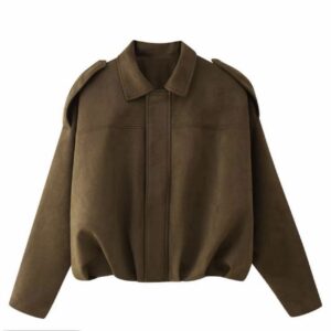 Faux suede jacket