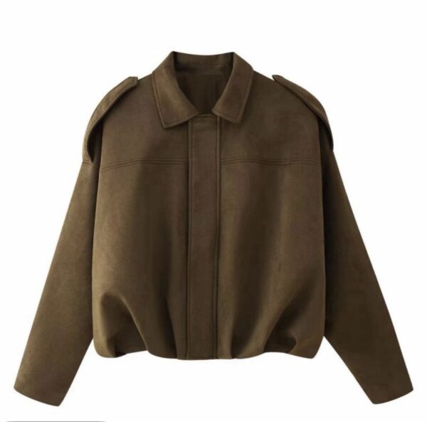Faux suede jacket